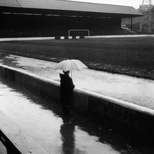 Flooded Football Ground Print, The Valley 1961 Flooded Football Ground Print, The Valley 1961