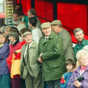 Spectators at the annual Riding the Fair procession sets off from Yarm Town Hall