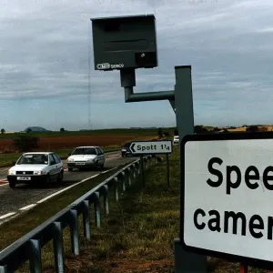 Speed cameras police radar to photograph speeding motorists on A1 Dunbar by pass road Speed cameras police radar to photograph speeding motorists on A1 Dunbar by pass road