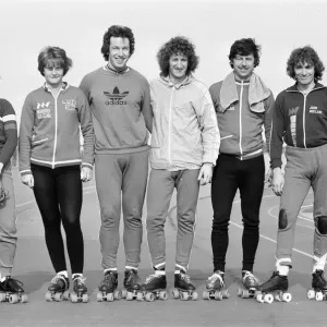 Speed Skating, Reading, Berkshire, England, October 1980 Speed Skating, Reading, Berkshire, England, October 1980