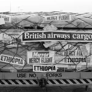 Speedbird 9401, the Daily Mirror Mercy Flight is loaded up with 30 tonnes of food Speedbird 9401, the Daily Mirror Mercy Flight is loaded up with 30 tonnes of food