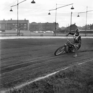 Speedway action at Liverpool World Championship. June 1960 M4380A-014