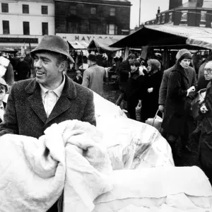 Memory Lane Print: Birkenhead Market, 22nd February 1969 Memory Lane Print: Birkenhead Market, 22nd February 1969