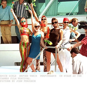 Spice Girls pop group at Cannes Film Festival May 1997