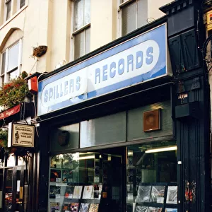 Spillers Record Shop in Cardiff, Wales. Spillers Records