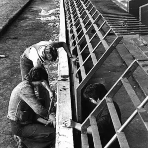 Spion Kop Print: Anfield Stadium Terraces Circa 1970