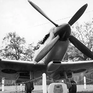 A Spitire fighter plane, pictured at RAF Honiley in Wroxall, Warwickshire