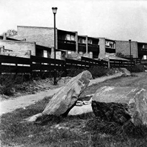 Split level housing at Donwell Village, Washington. 3rd May 1972