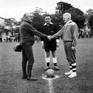 Sport Amateur Football: Family football match at Christchurch between Goodmans Sport Amateur Football: Family football match at Christchurch between Goodmans