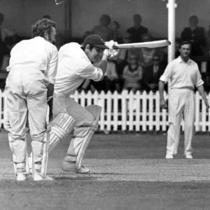 Sport - Cricket - Glamorgan captain Tony Lewis cuts a ball from Notts bowler R. A Sport - Cricket - Glamorgan captain Tony Lewis cuts a ball from Notts bowler R. A