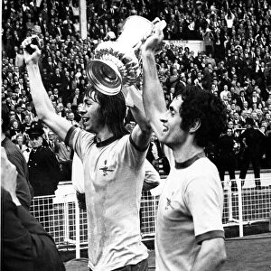 Sport - Football - Arsenal - Charlie George (Left) and skipper Frank McLintock celebrate