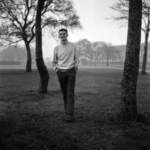 Sport. Football. Liverpool player Steve Peplow takes a walk through a park Sport. Football. Liverpool player Steve Peplow takes a walk through a park