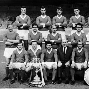 Sport Football Teams Manchester United Football Club 1966 / 67 with League cup