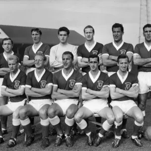 Wales Football Team Print at Ninian Park 1962