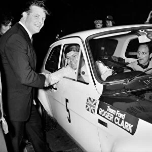 Sport - Motor. Rally racing. Sgt Wally Eastern, winner of the Daily Mirror Rally contest