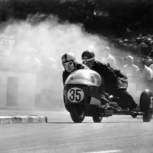 1969 Isle of Man TT Sidecar Racing Print