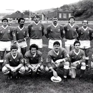 Sport - Rugby League - Équipe du pays de Galles pour jouer contre l'Angleterre au Eugene Cross Park. Sport - Rugby League - Équipe du pays de Galles pour jouer contre l'Angleterre au Eugene Cross Park.