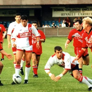 Sport - Rugby League - Wales v England - Kieran Cunningham (left Sport - Rugby League - Wales v England - Kieran Cunningham (left