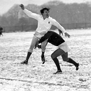 Sport. Rugby Union. Action in the snow. November 1969 Z11471-001