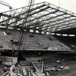 Cardiff Arms Park Construction Print 1977 Cardiff Arms Park Construction Print 1977