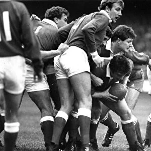 Sport - Rugby - Wales v France - 1982 - Alan Phillips the Welsh hooker prepares to