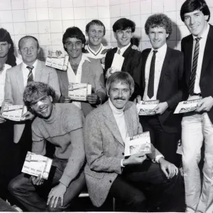 SPORT TEAMS CELTIC 1982 Celtic Pools recruitment drive back left to right SPORT TEAMS CELTIC 1982 Celtic Pools recruitment drive back left to right