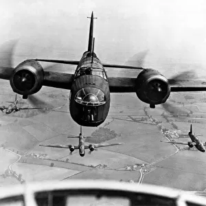 A squadron of RAF Vickers Wellington MK1 bomber s. Circa: 1939