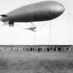 A SS B.E.2c RNAS Airship Print: North Sea Patrol, July 1915