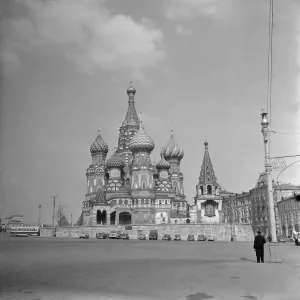 St Basils Cathedral in Red Square Moscow commissioned by Ivan the Terrible in
