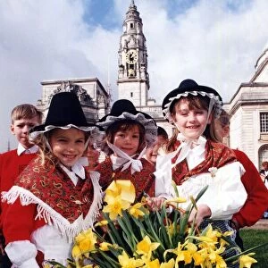 St Davids Day - Pupils from Springwood Primary School