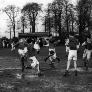 St Edwards beat S. F. X by four goals to nothing at Thomas Lane