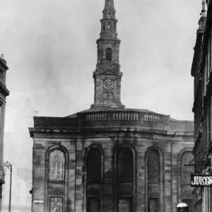 St Enochs Church Victorian Glasgow street scene St Enochs Church Victorian Glasgow street scene
