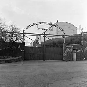 St James Park, home of Newcastle United Football Club, Tyne and Wear. 14th April 1964