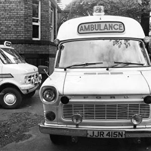 A St John ambulances on stand by in Newcastle