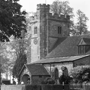St John the Baptist Church in Little Missenden were house sparrows have decided to nest St John the Baptist Church in Little Missenden were house sparrows have decided to nest