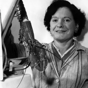 St Johns Old Market, Liverpool, 26th September 1958. Mrs K Irvine of Belmont Road St Johns Old Market, Liverpool, 26th September 1958. Mrs K Irvine of Belmont Road