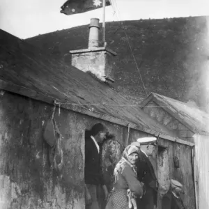 St Kildan seen here with visiting sailors in the village on Hirts St Kildan seen here with visiting sailors in the village on Hirts