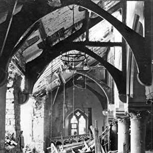St Marks church, Coventry soon after the Blitz of November 14th 1940