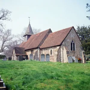 St. Nicholas Church, Pyrford, Surrey. July 1967 St. Nicholas Church, Pyrford, Surrey. July 1967