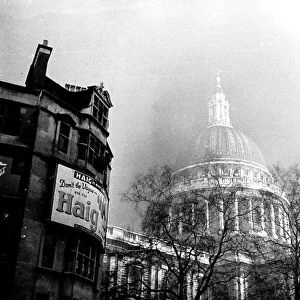 St Pauls Cathedral London during the Blitz, 29th December 1940 WW2