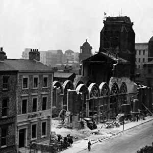 St Peters Church, Oxford Street, Newcastle, being demolished due to subsidence