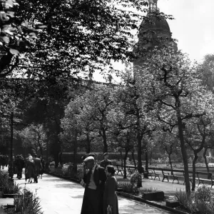 St Philips Cathedral, Birmingham, West Midlands. 7th June 1954 St Philips Cathedral, Birmingham, West Midlands. 7th June 1954