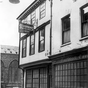 St Stephens Bristol Press, Broad Street, 1955, home of the Bristol Mercury newspaper