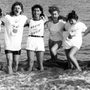 Redcar McMillans Staff for Comic Relief Print 1988 Redcar McMillans Staff for Comic Relief Print 1988