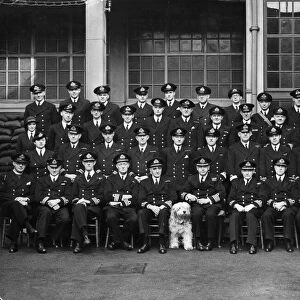 Staff at a South Wales Naval Base during the Second World War, . 3rd April 1941