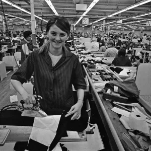 Staff at work at Burton the Tailors, Leeds. 13th December 1967 Staff at work at Burton the Tailors, Leeds. 13th December 1967