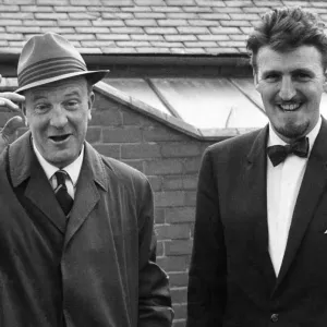 Stan Cullis (left) arriving at Coventry City with Jimmy Hill 20th September 1964