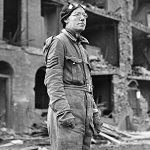 Stan Hall, a rescue service man who has served since the beginning of the war