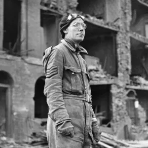 Stan Hall, a rescue service man who has served since the beginning of the war Stan Hall, a rescue service man who has served since the beginning of the war