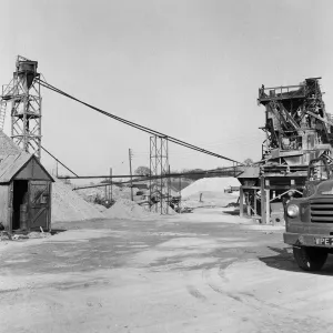 Stansted Chalk Quarry Print, Essex, 15th March 1961